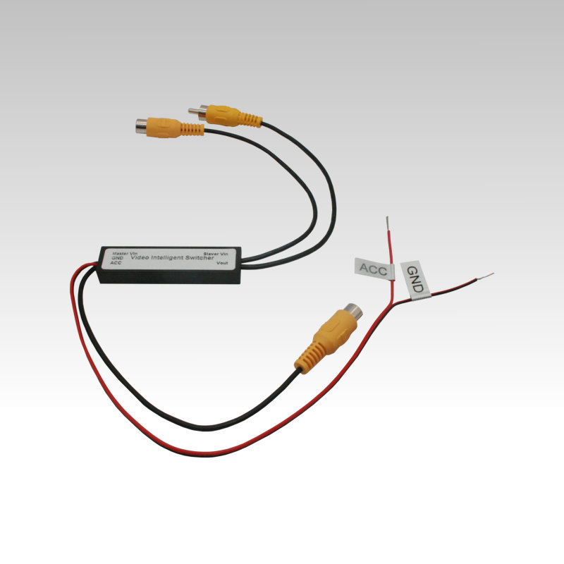 Video-Switch mit 2x Cinch-Buchse auf 1x Cinch-Stecker