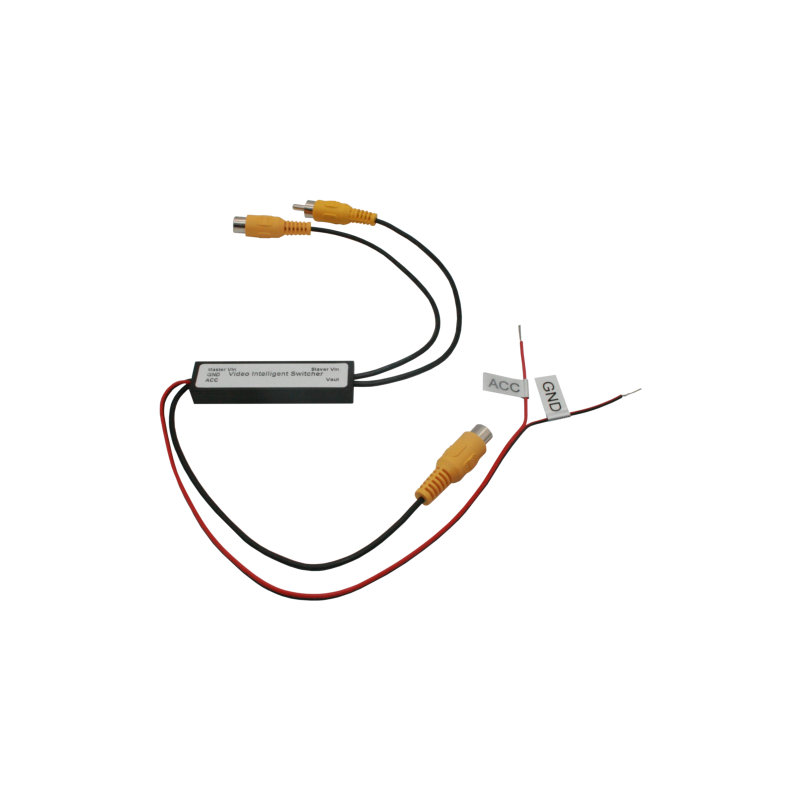 Video-Switch mit 2x Cinch-Buchse auf 1x Cinch-Stecker