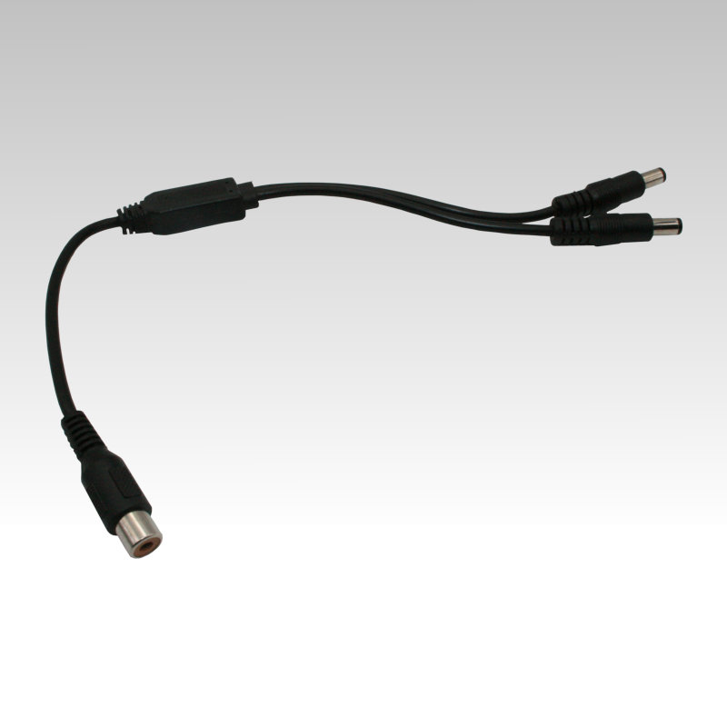 Y-Adapterkabel Cinch (w) auf 2 DC Stecker