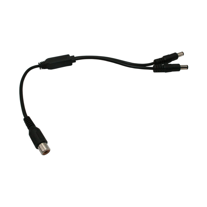 Y-Adapterkabel Cinch (w) auf 2 DC Stecker