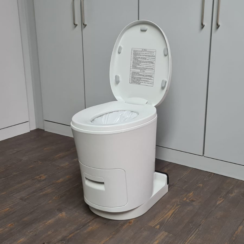 Verschweißende Toilette 12V inklusive Akku mit USB-C-Anschluss | Camping WC chemiefrei | – Bild 3