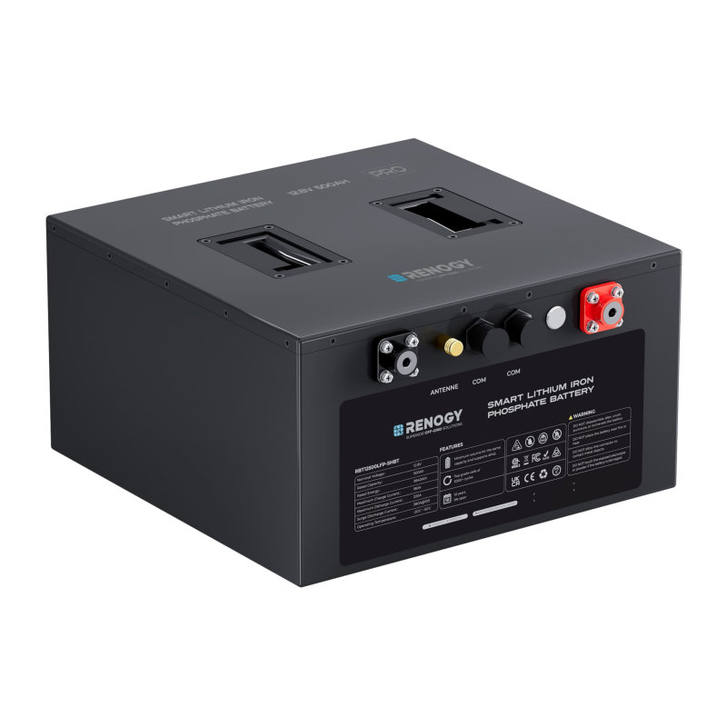 Renogy PRO Series 12 Volt 500 Ah Smarte Lithium-Eisenphosphat-Batterie mit Heizung + Bluetooth (5000 Zyklen)