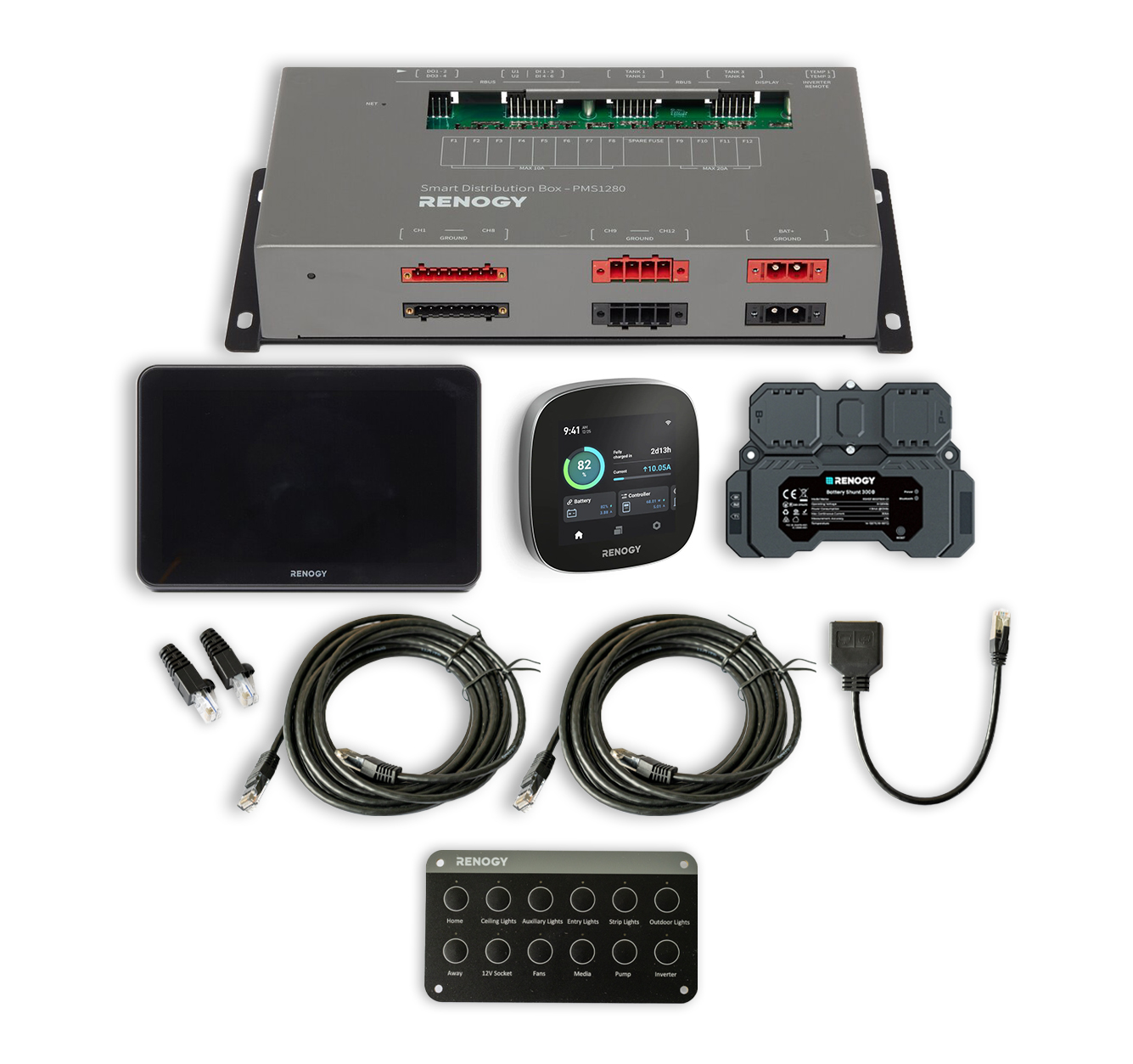 Total Solution (Standard Kit: Renogy One Core, Renogy One Vision, Control Panel, Battery Shunt)