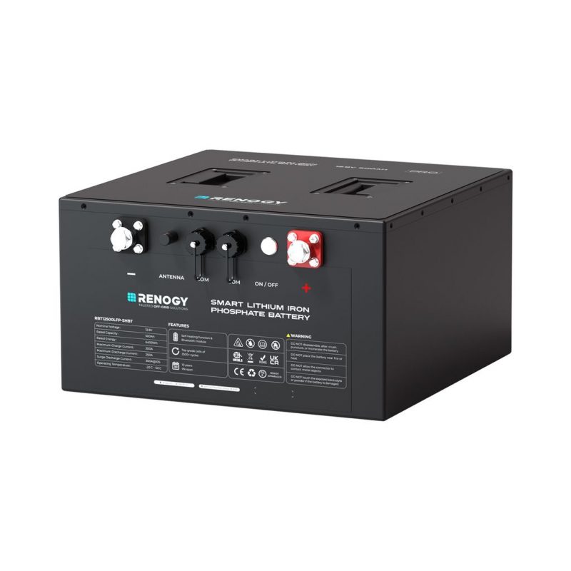 Renogy PRO Series 12 Volt 500 Ah Smarte Lithium-Eisenphosphat-Batterie mit Heizung + Bluetooth (5000 Zyklen)
