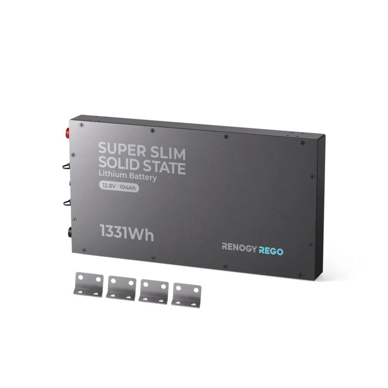 REGO 12V 104Ah Super Slim Solid State Lithium Batterie
