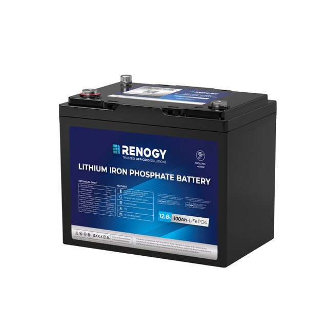 Renogy 12V 100Ah Trolling Motor Lithium Iron Phosphate Battery