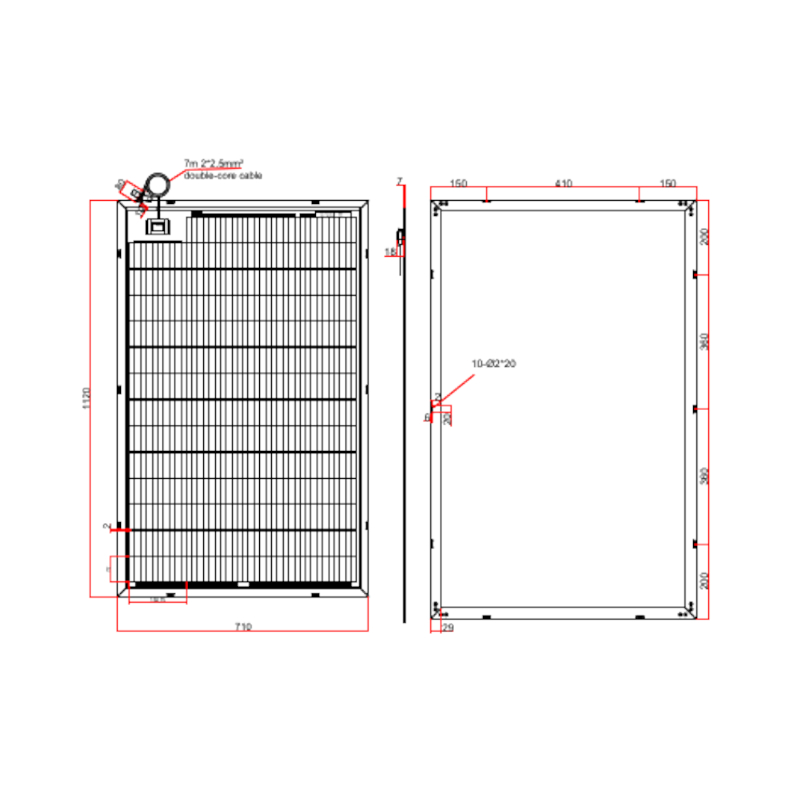 Glas-Solarpanel 135 W – Bild 2